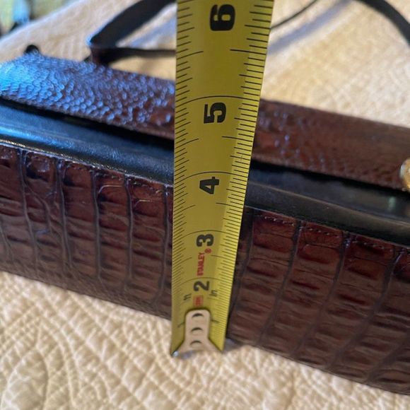 Brahmin Black & Brn Leather Tuscan Shoulder bag - Picture 7 of 8